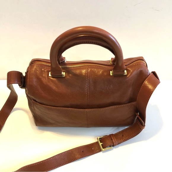 Rachel Rachel Roy Leather Satchel/Crossbody Bag, Rich Cognac. Perfect Condition. - Picture 3 of 15